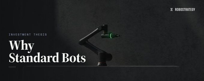RoboStrategy led Standard Bots' $200M Series C, betting the startup can reinvent industrial robot arms with AI-native hardware and software to rebuild U.S. robotics leadership