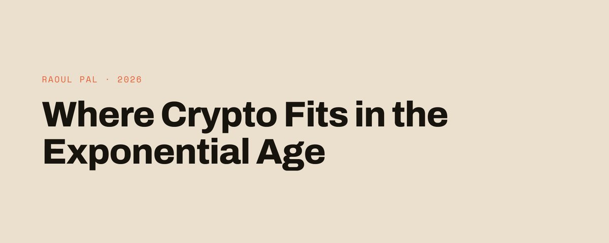 Raoul Pal says crypto's long-term opportunity remains intact, arguing Bitcoin is the vault while Ethereum, Solana, and Sui are the rails for the AI-powered machine economy