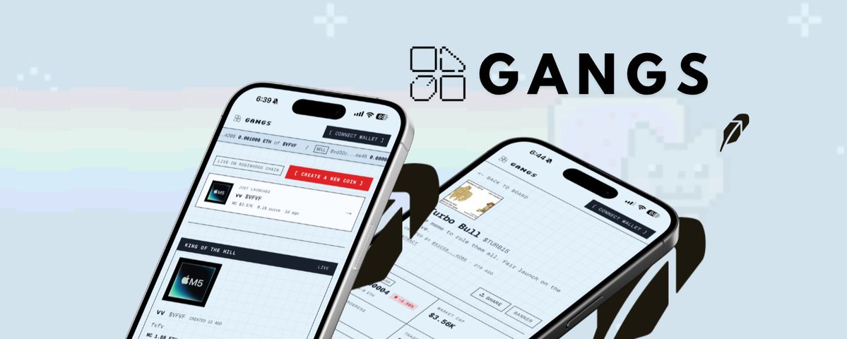GANGS platform launches on Robinhood Chain for fair token launches with bonding curves and locked liquidity