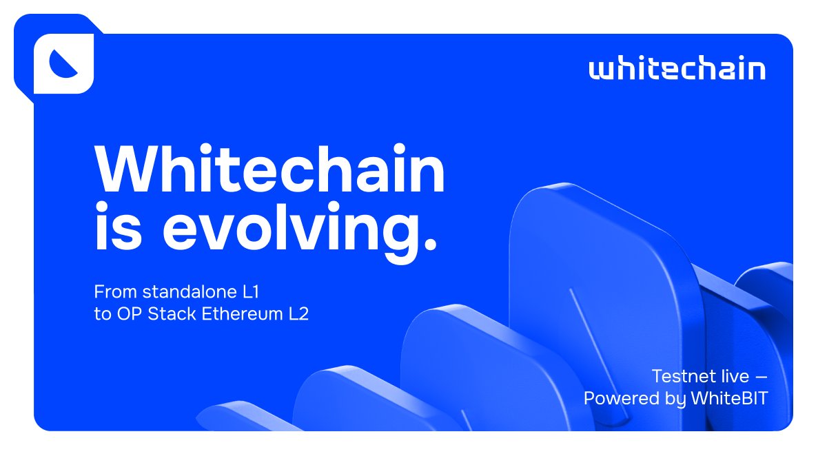 Whitechain shifts from standalone PoA L1 to OP Stack-based Ethereum L2, launches Sepolia testnet