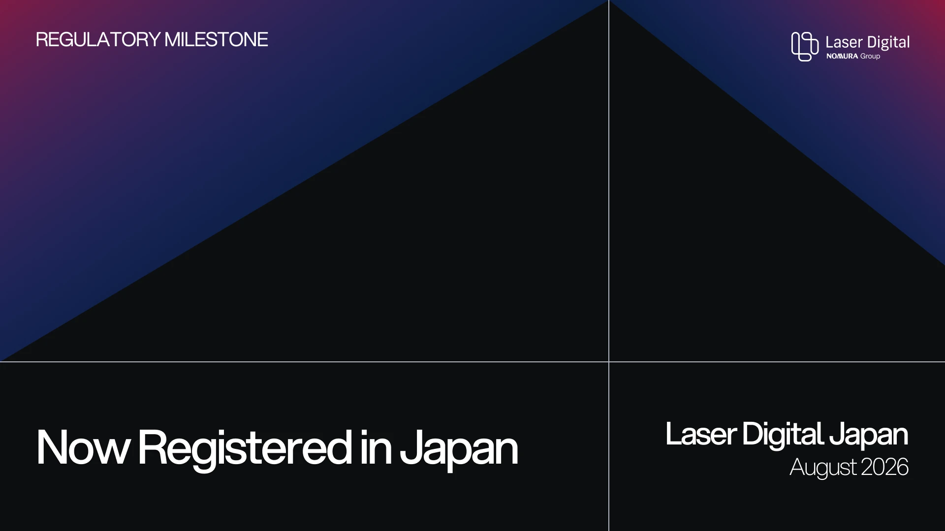 Nomura-backed Laser Digital wins Japan's first crypto approval in four years, and will offer liquidity to domestic crypto providers, with institutional trading services planned to follow.