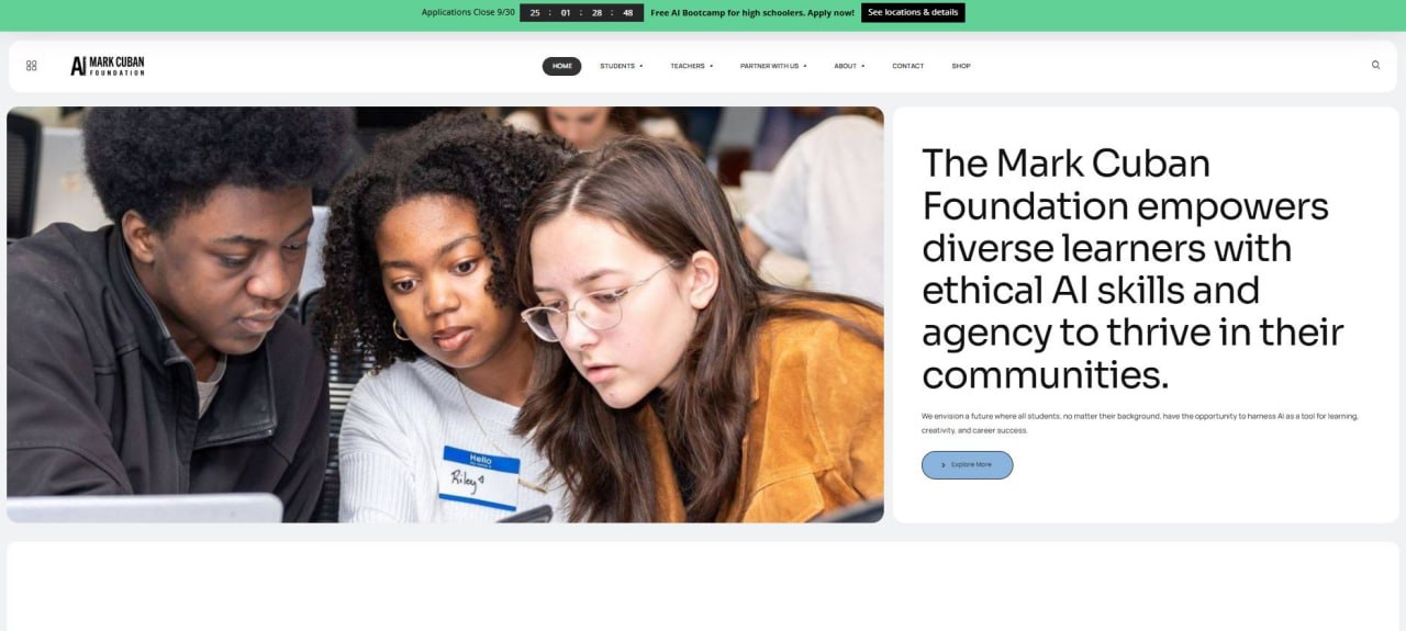 Mark Cuban Foundation, AI in Fort Wayne to host free AI bootcamp for local teens.