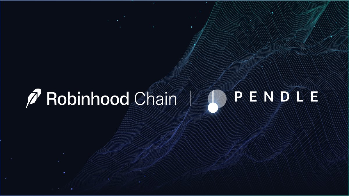 Pendle launches on Robinhood Chain, offering fixed yield, leveraged yield exposure, and liquidity rewards.