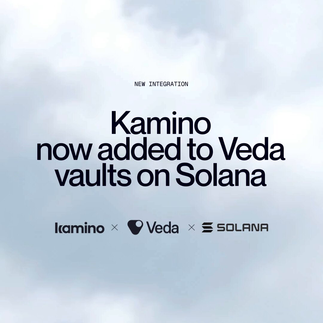 Kamino goes live on Veda, bringing Solana-native credit markets to Veda vaults and enabling fintechs, neobanks and exchanges to build embedded Earn products