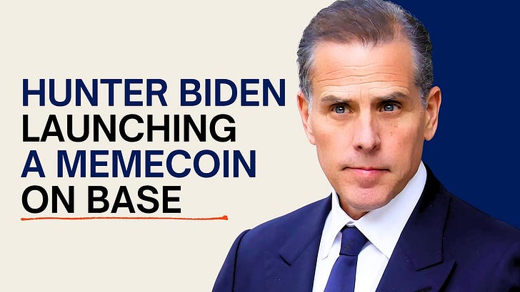 Hunter Biden's $LAPTOP memecoin launch on Base draws pre-launch backlash and scrutiny over trading incentives
