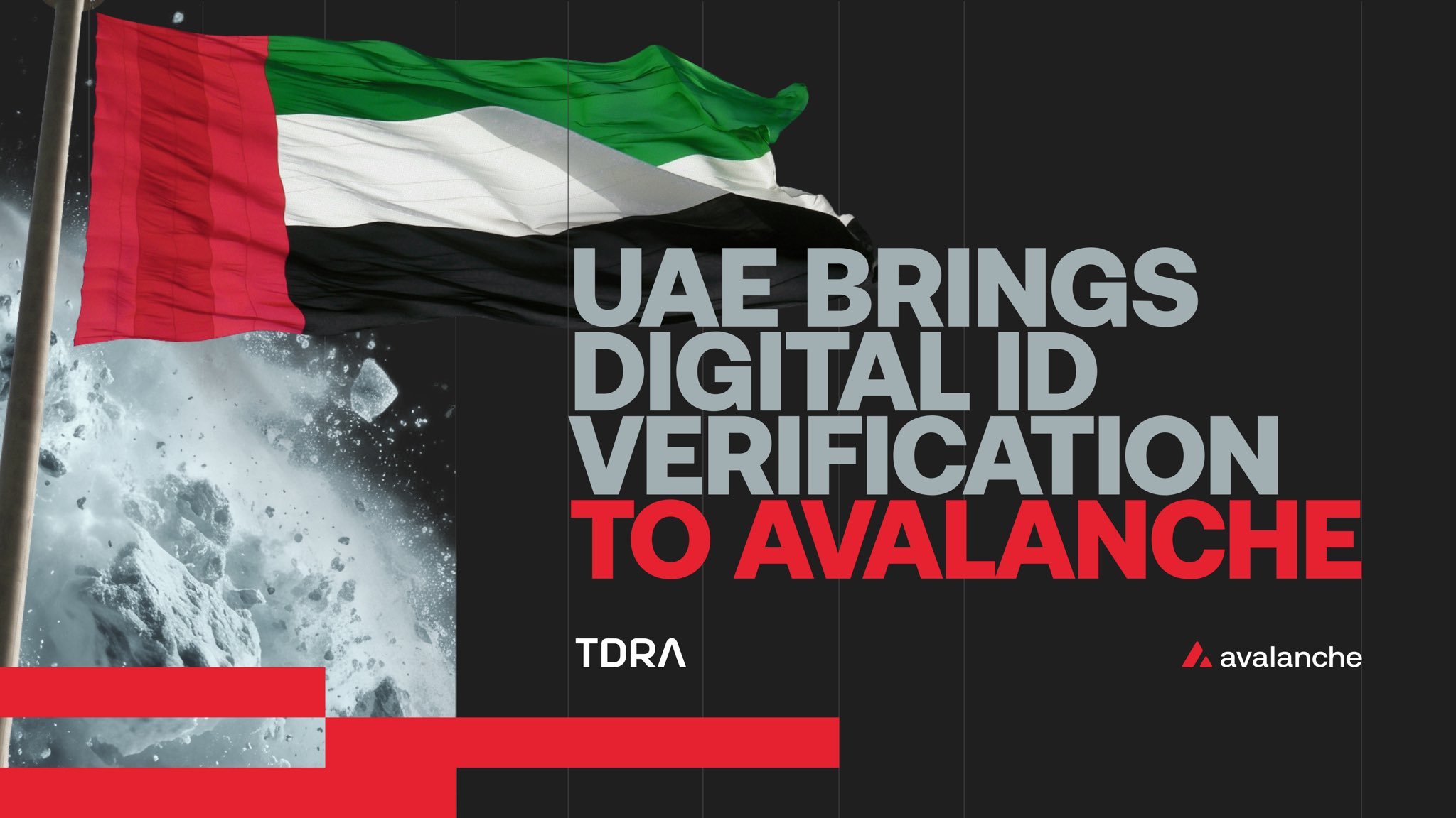 UAE adopts Avalanche for national digital identity infrastructure, with UAE PASS Digital Vault serving 12M+ people through verified documents