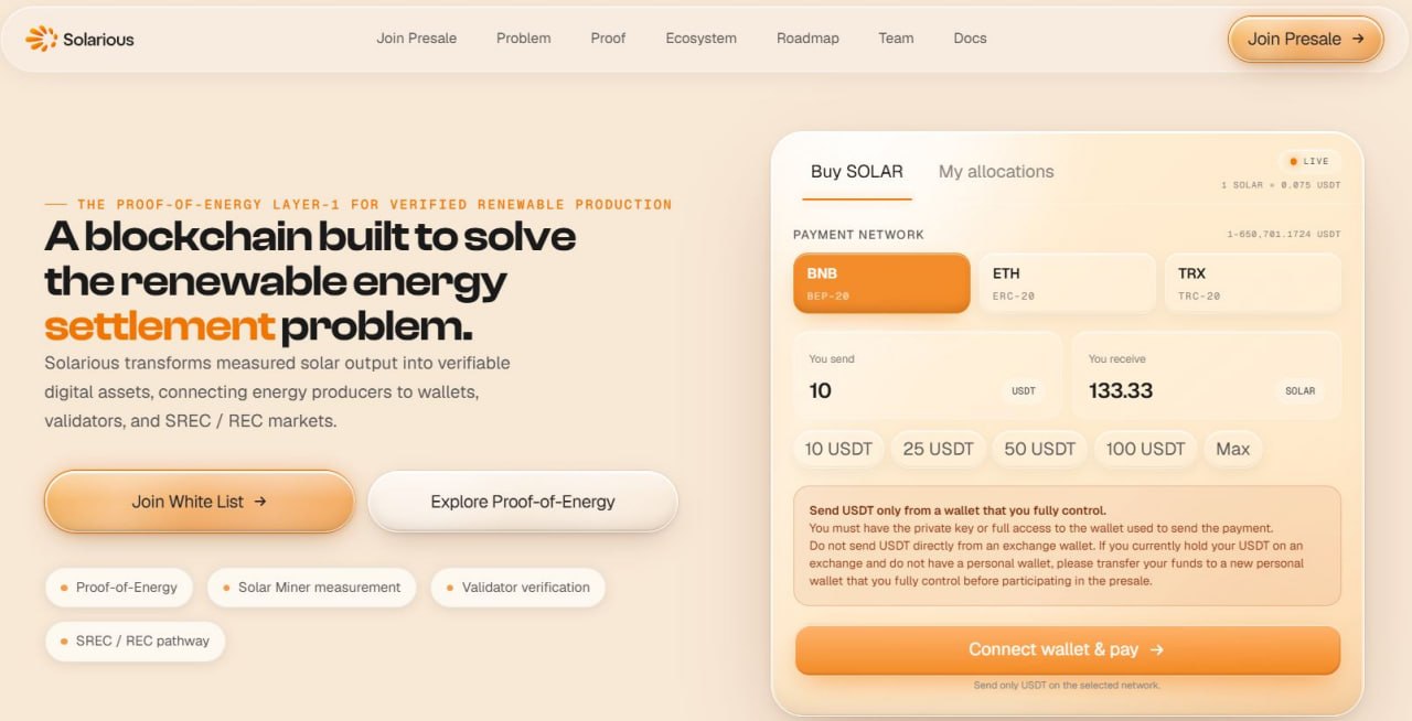 Solarious launches infrastructure for verifiable solar energy production