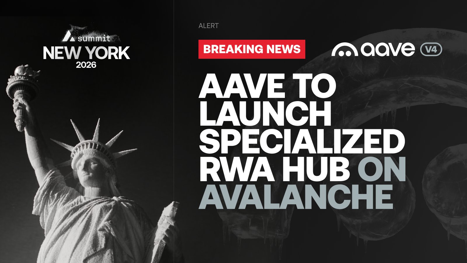 Aave to launch an RWA lending market on Avalanche, letting institutions borrow stablecoins against tokenized assets without selling their underlying positions
