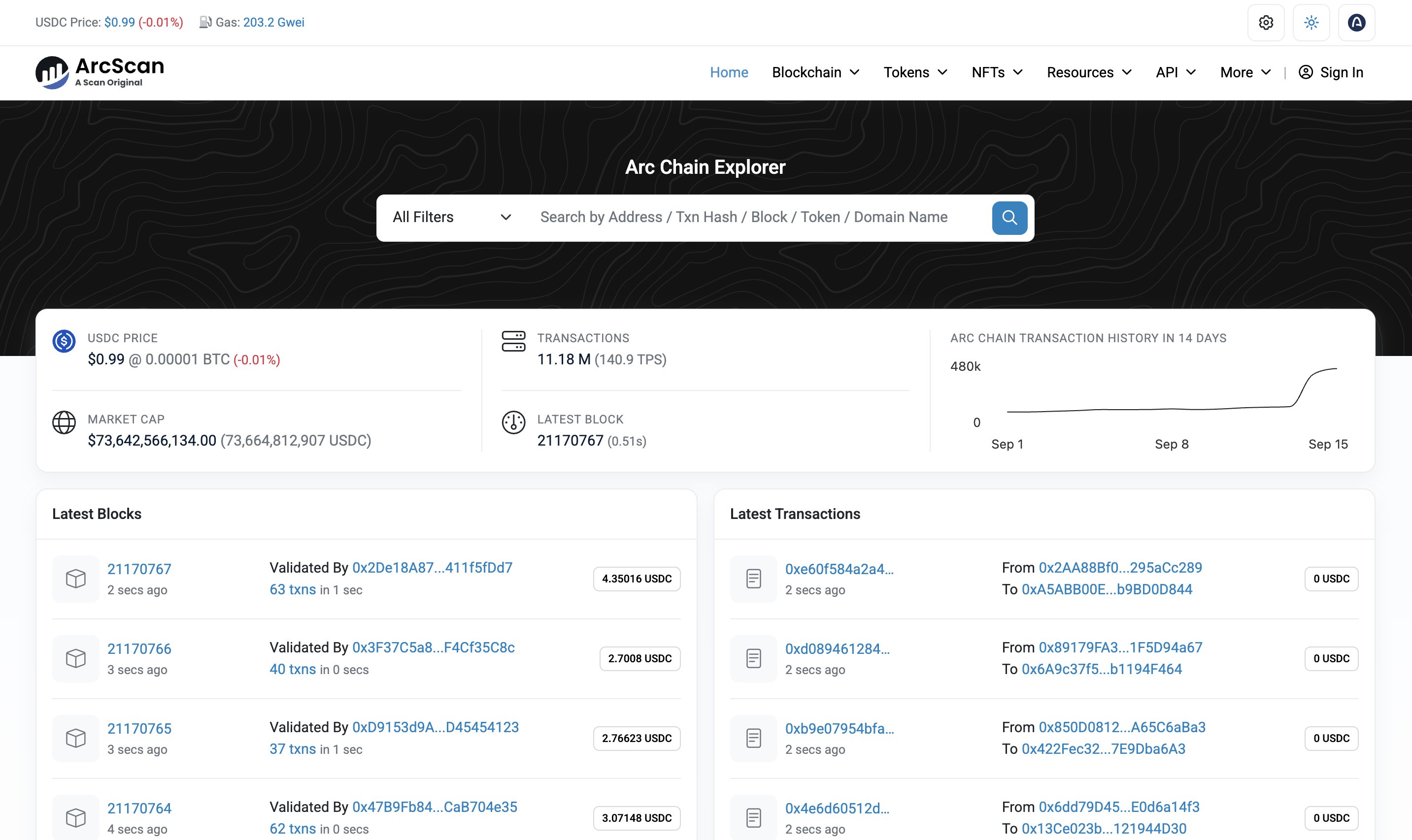 Etherscan launches ArcScan, a dedicated blockchain explorer for Arc, with an explorer and API now available for developers and users