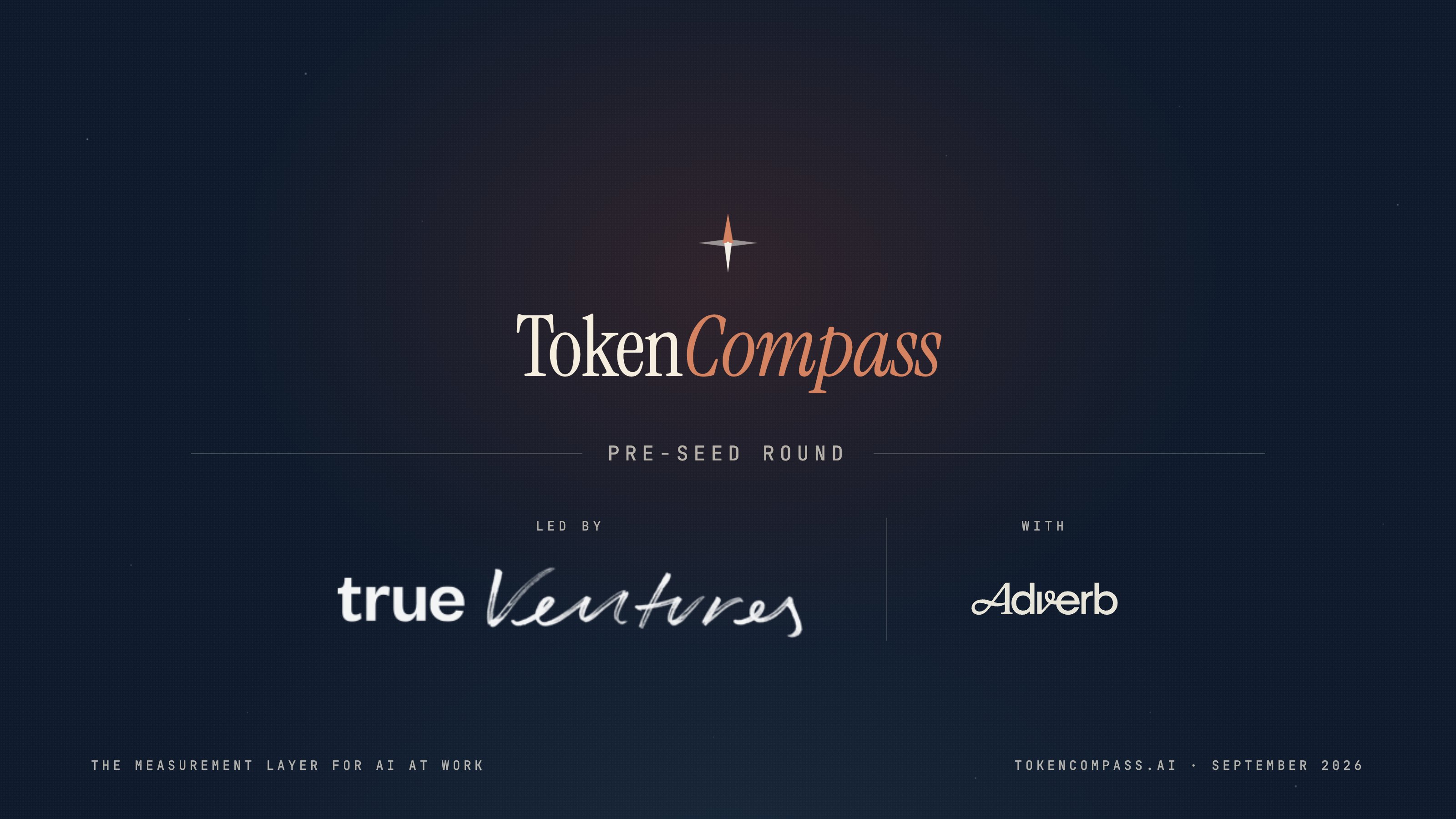 TokenCompass raises pre-seed led by True Ventures to build AI work measurement layer