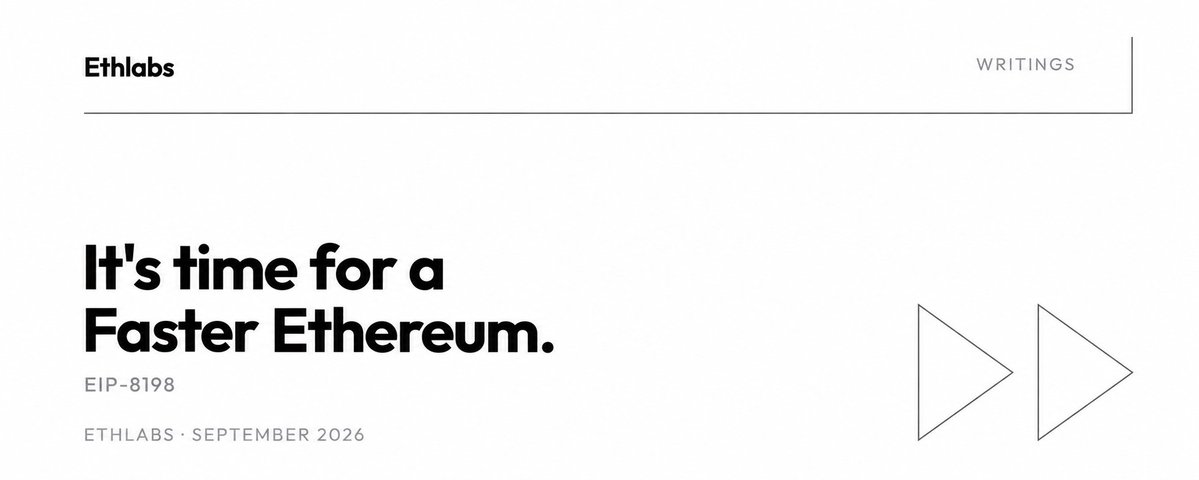 Ethereum eyes faster blocks: EIP-8198 Quick Slots could cut slot times from 12 to 10 seconds