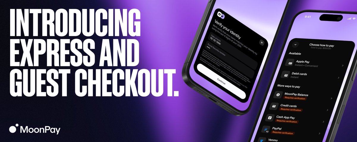 MoonPay launches Guest Checkout and Express Checkout to cut crypto onboarding friction
