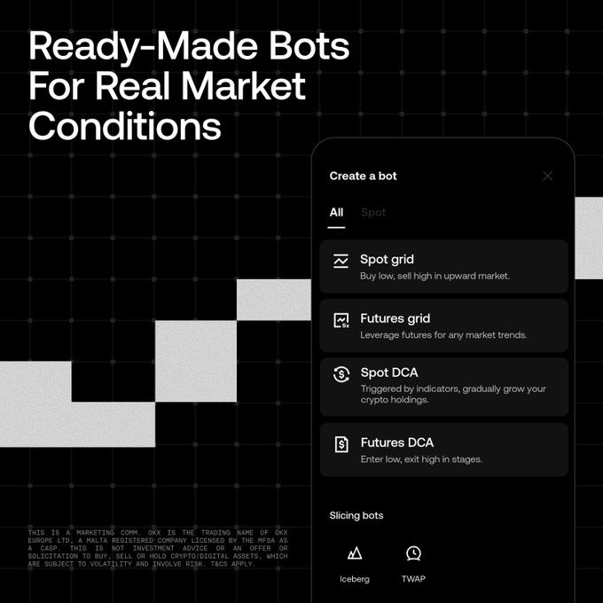 OKX says its trading bots are ready for the next market move, offering 24/7 automation
