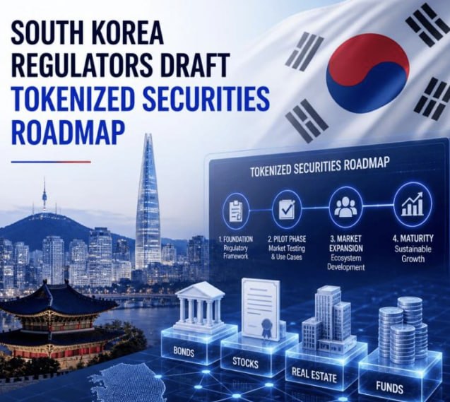 South Korea's FSC proposed rules letting securities be issued in tokenized form from 4 Feb 2027. Phase one is narrow: private bonds, unlisted stocks, fractional products. Listed stocks are not included.