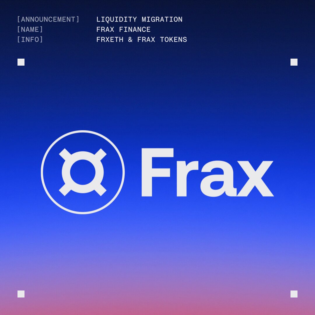 Frax Finance plans to migrate frxETH and FRAX protocol-owned liquidity to Aero at launch