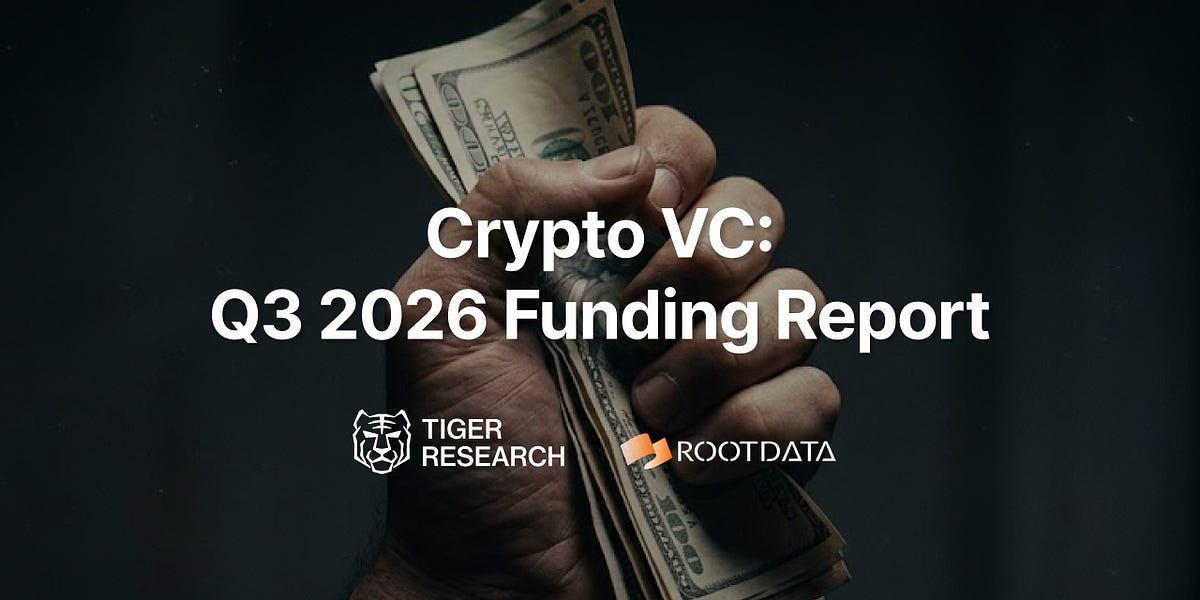 Q3 2026 crypto VC report: bitcoin's best Q3 since 2017 failed to revive startup funding as seed deals hit a low
