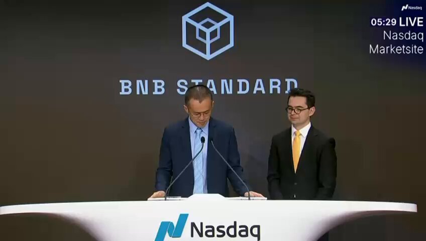 CZ rings in a new era for crypto on Nasdaq.

Nine years after BNB launched, CZ joined the CEO of BNB treasury firm BNC at Nasdaq's Opening Bell. He called it the clearest sign yet that crypto and TradFi are converging.